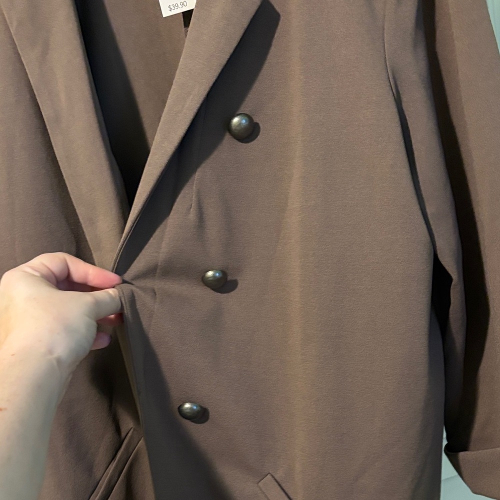 Maurices Women's Taupe Brown Blazer - Picture 2 of 7